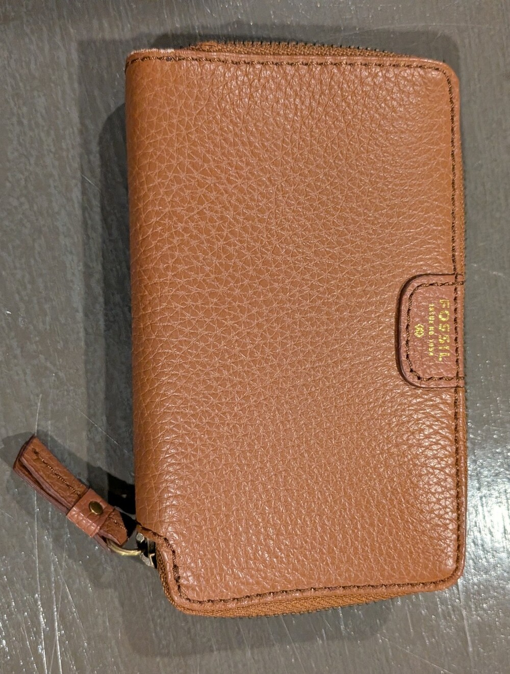 Fossil Brown Leather SmallZip Wallet